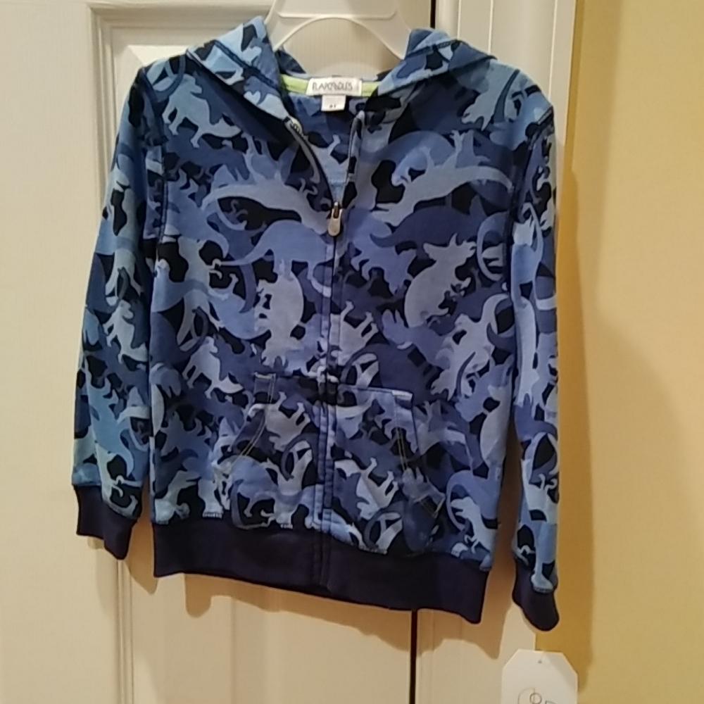 NEW Flapdoodles Dinosaur Hoodie Sweatshirt